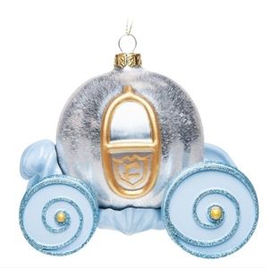 Disney Parks Cinderella Disney P Carriage Glass Christmas Ornament New with Tags